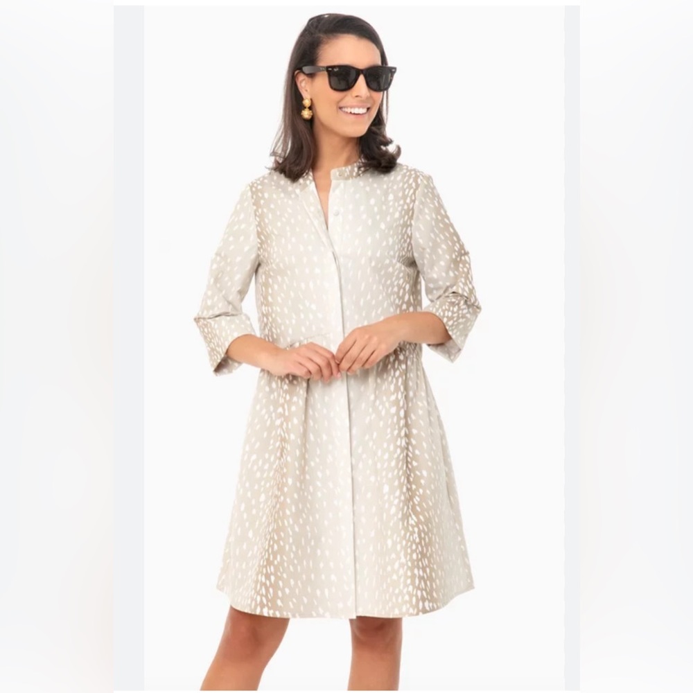 Iconic Tuckernuck Royal Shirt Dress in Tan Antelope